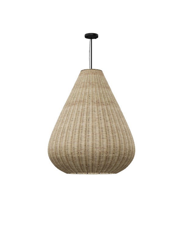 Coco rattan pendant, the 3D model