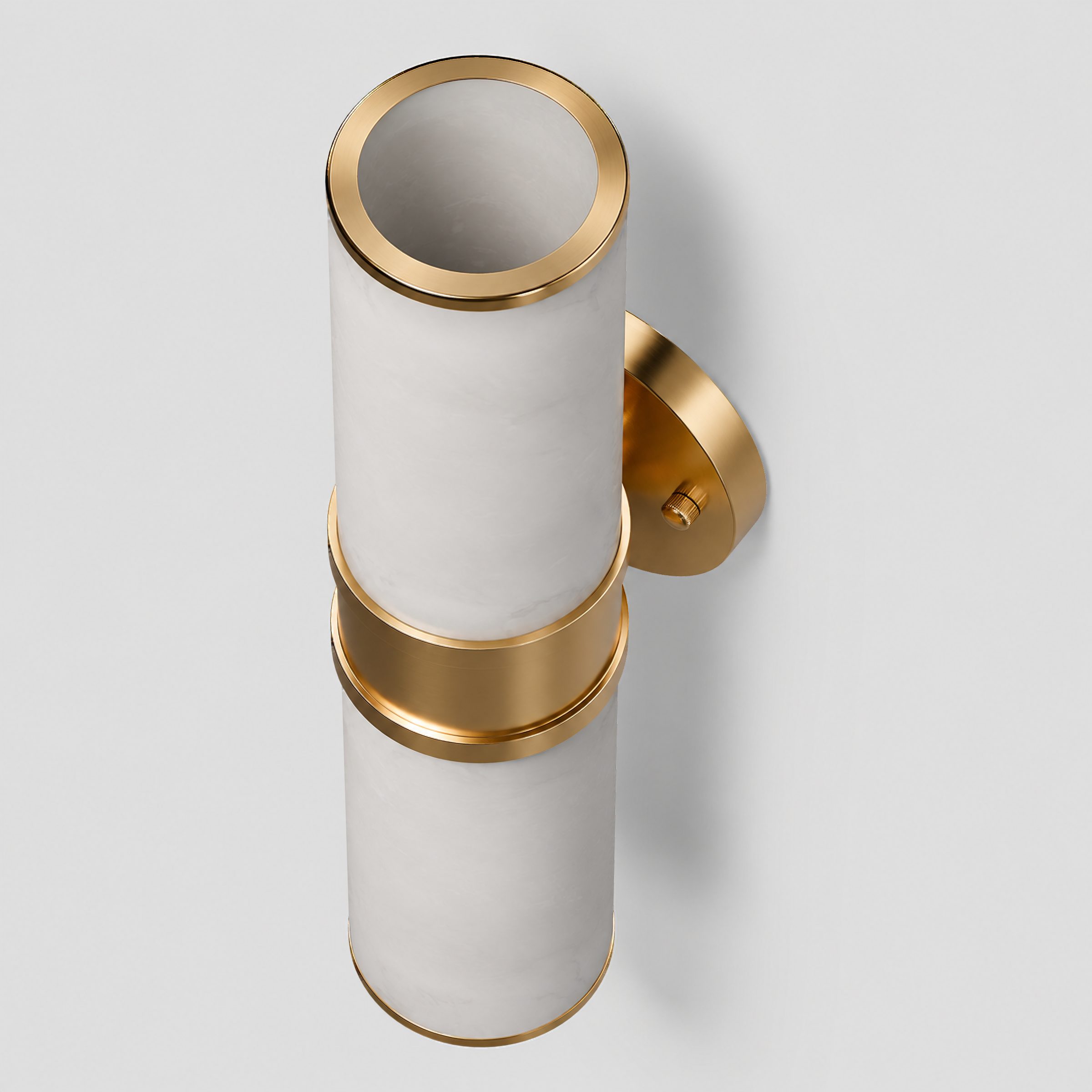 CGI pack shot, Herman double wall light, three-quarter view from above