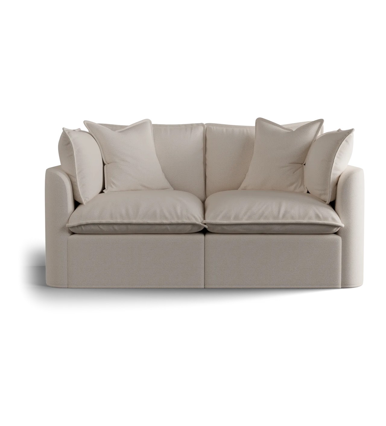 Pack shot of the Tama sofa, front view