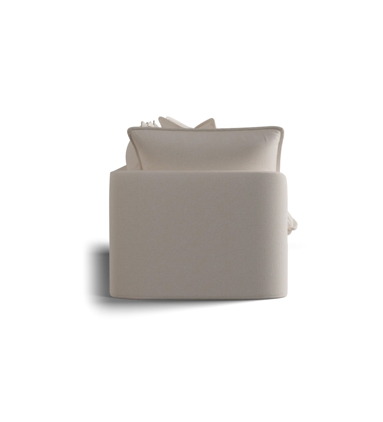 Pack shot of the Tama sofa, side view